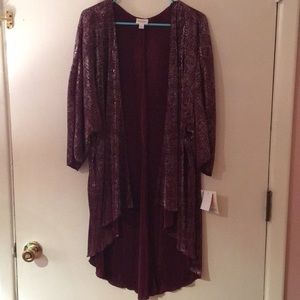 LuLaRoe Lindsay kimono, large